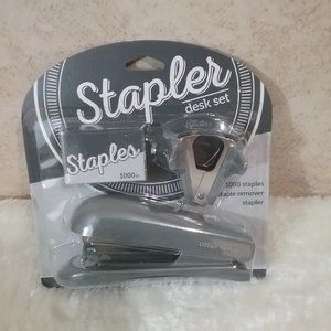 office depot grey staples desk set (TA26/TA27)